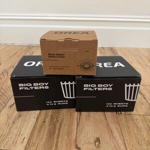 Orea Big Boy Brewer and Filters Set - Black